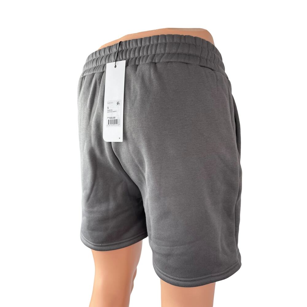 NEW Elite Eleven Men's Charcoal Gray Workout Gym Athletic Sweat Shorts Size S - Picture 4 of 6